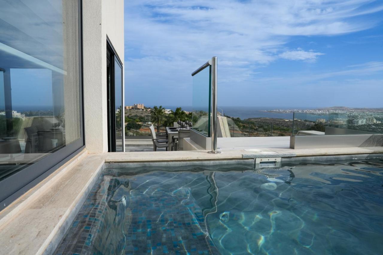 Apartmán Lux Sea&Country Views With Pool Mellieħa Exteriér fotografie